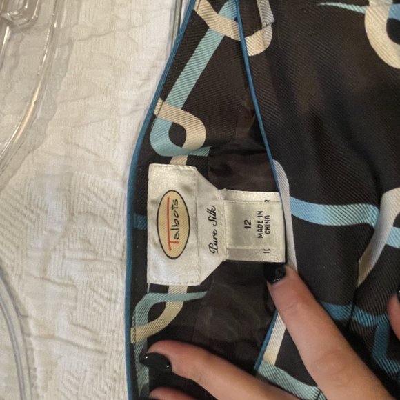 Talbots Silk Abstract Skirt - Picture 2 of 2